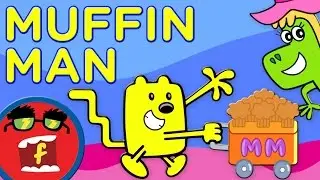 Muffin Man | Fredbot Kids Songs (Lucy the Dinosaur & Wow! Wow! Wubbzy!)