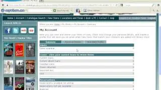 Renewing items via Sandwell libraries website