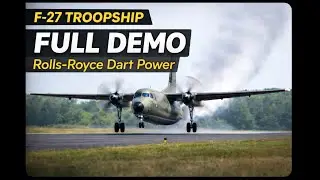 F-27 Troopship in Action | Pure Dart Engine Performance