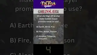 Goblin Slayer what does High Elf Archer Forbid him to use? | Anime Trivia #goblinslayer #animeshorts
