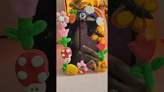 cute supar clay mirror 🎀🪞 | diy 🎊 | #shortvideo#craft #viralvideo