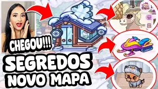 SEGREDOS NOVA MAPA DE NEVE! ESTÁBULO CAVALOS, NOVOS PACOTES MONTANHA NEVADA NO PAZU AVATAR WORLD