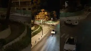 The beauty of the night gives a different impression to Talbiya Jerusalem.