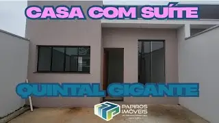 Casa com Suite Diferenciada  ■ Quintal  Enorme ■ 