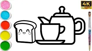 How to draw toasty's tea party || let's draw toasty's tea party || easy drawing || #drawingtutorial