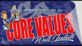 Graffiti Shield's Core Values wall installation!