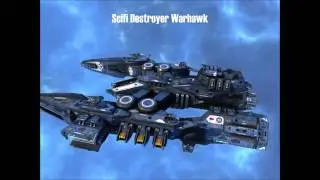 Scifi Destroyer Warhawk