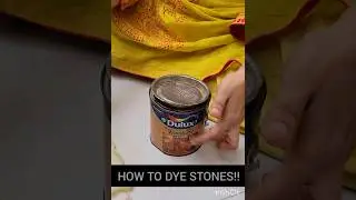 how to dye/color crystals or stones!#trending #trendingshorts #viral #resin #stones #art #belacao