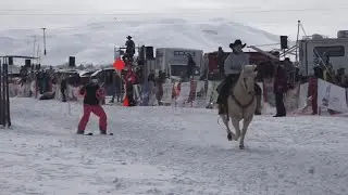 Extreme skijoring brings two western cultures together in the Wood River Valley