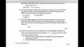 Algebraic Applications Video 2