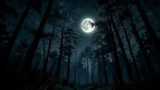Calm your mind with Forest Night Ambience | Insect & Cricket Sounds – Stress Relief, Calm, Focus