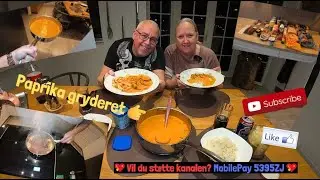 👉S&Aring;DAN LAVER DU EN L&AElig;KKER PAPRIKA GRYDERET MED POMMES FRITES OG RIS👈AKA &Oslash;STER H&Oslash;JST SPECIAL⭐⭐⭐⭐