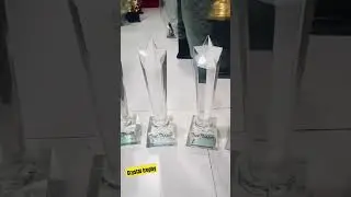 crystal trophy for classes #trophy #crystal #trophies #trophyhunter #trophymanufacturer #viralvideo