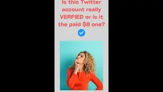 How to tell if Twitter blue check mark ✅ is $8 paid VERIFIED or authentically verified!  #shorts