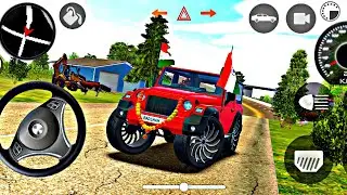🚘 Indian Car Simulator 3D 😱 | Realistic Indian Thar Drive | Open World Car Game Gameplay