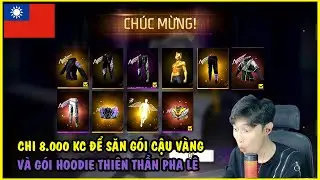 FREEFIRE| THÀNH MỐC SĂN GÓI CẬU VÀNG VÀ SĂN GÓI HOODIE THIÊN THẦN PHA LÊ SEVER ĐÀI LOAN