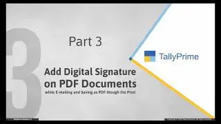 How to Add Digital Signature on PDF Documents in TallyPrime   Release 2 X