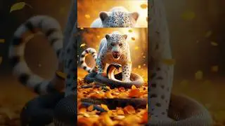 Snow Leopard vs Black Animals (Lion, Tiger, Bear, Black panther)