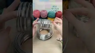 TIPS ALAMBRE TRICOTIN #crochet #tricotin #knittedwireart #diy #tricot #alambretejido #icordknitting