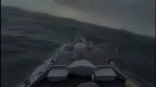 Zr. Ms. Van Speijk @ rough sea