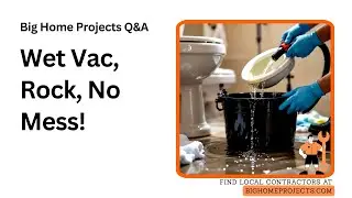 Wet-Vac Trap Rescue Rock Toilet Lift Technique