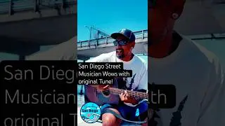 🎶 San Diego Street Musician Wows with Original Tune! #sandiego #streetmusic #shorts