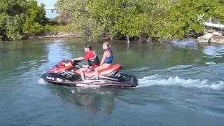 Deb and Mike leaving marina on Jet SkiP1070758.MOV