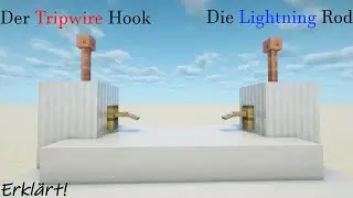 Wie funktioniert der Tripwire Hook/Lightning Rod in Minecraft 1.21 | Tutorial | Deutsch/German