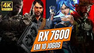Benchmark RX 7600: DESEMPENHO ABSURDO EM 11 JOGOS! 🎮