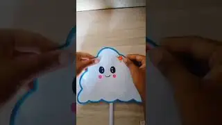 Diy cloud paper fan # easy  make paper fan # 💜💜💜💜💜💜💜