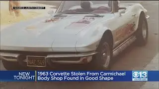 1963 Corvette Stolen From Carmichael Body Shop Found In Good Shape
