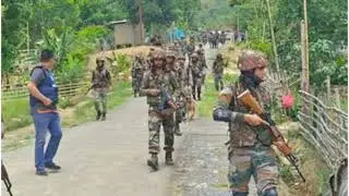 Protesters Scuffle With Security Forces Near Manipur Raj Bhavan Several Injured