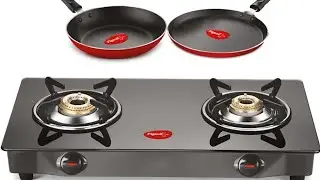 Pigeon Gas Stove Combo - Brunet 2 Burner Gas Cooktop|Stainless Steel Manual Gas Stove|#youtubeshorts