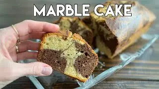 Quick Marble Cake | Marble Cake Recipe | Marbr&eacute; | Zebra Cake | Zebra Loaf Cake | Swirl Cake