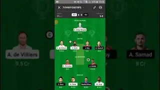 BLR VS SRH / DREAM 11 TEAM / शाम 7:30 बजे है T(2)