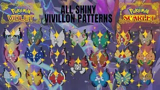 All Shiny Vivillon in Pokemon Scarlet and Violet #vivillon