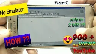 How to install Windows in 2MB!! for Android | Windows 98 simulator app Review |TECHNICAL KNOW