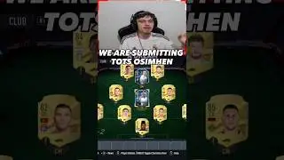 I SUBMITTED TOTS OSIMHEN INTO THE DRAFT TOKEN PACK SBC!! 😭🤯😅 #fifa #fifa23 #fut #tots #sbc #shorts