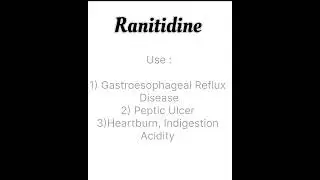 Ranitidine- Use and Dosage #doctor #dose #education #ranitidine #rantac #aciloc