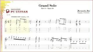 Sor, Op.14 Grand Solo (Part 1), guitar
