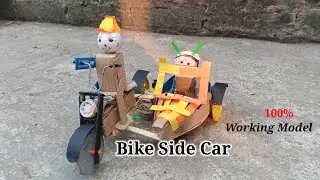 Diy Bike Side Car By  Cardboard  #towerideas #sidecars #bike  #howto #car 