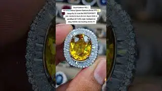 Buat Kolektor HQ💲AP119💎Yellow Sphene Rainbow Besar NTE👍,harga Rp 26 Juta Wa 085792493877,Dim .14