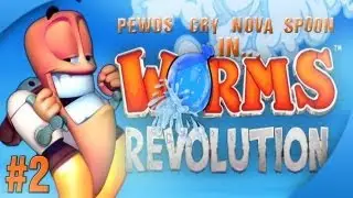 Nova / Sp00n / Cry / Pewds - Worms Revolution Part (2) Match (1)