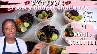 21 MEALS FOR $150TTD! EXTREME GROCERY BUDGET CHALLENGE 2021 | Trinidad YouTuber✨