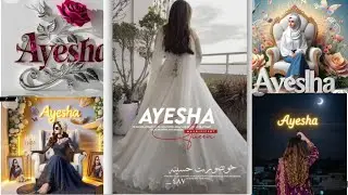 #Name status ideas || #Ayesha name States ideas @aacreationstutorials7045