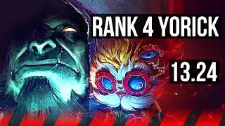 YORICK vs HEIMERDINGER (TOP) | Rank 4 Yorick, 9/1/3, 6 solo kills | NA Grandmaster | 13.24