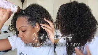 Lavish Curls African Black Soap Growth Shampoo for Faster Hair Growth for Natural Hair | Tutorial