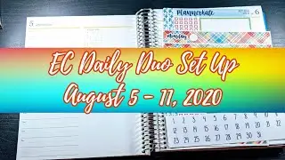 Erin Condren Daily Duo Set Up - August 05 - 11th, 2020