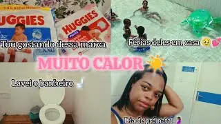 ESTOU SENTINDO MUITO CALOR ☀️|TIREI AS TRANÇAS|MEUS FILHOS EM CASA 🏡