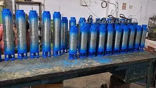 #submersible blue paint #how to pump Manufacturing
